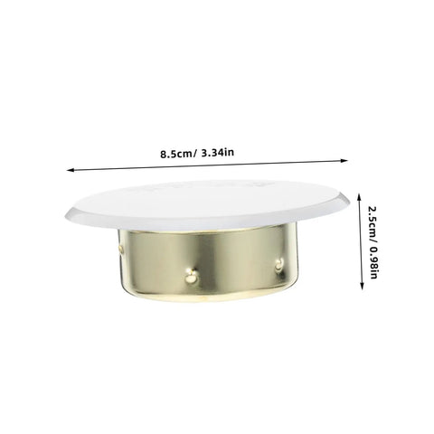 Four Pack Concealed Sprinkler Head Decorative Covers Heavy Duty Iron Protective Plates Built Tough For Outdoor Lawn Irrigation Systems, showing a single cap.