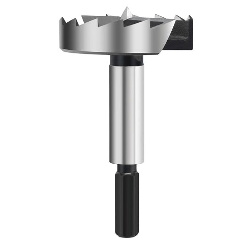 One Point Five Inch Forstner Drill Bit Woodworking Projects Hex Shank Hss Steel Creates smooth holes in wood and plastic.