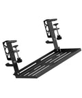 Chill Out The Cord Mess With This Heavy Duty Under Desk Cable Organizer that secures on desk edges with clamping mounts.