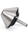 MT2 Lathe Bull Nose Live Center 5 Inch 120mm Morse Taper No 2 75 Degree Heavy Duty Alloy Steel Shaft