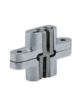 2 Pack 180 Degree Swing Door Hinges, Concealed Invisible Cross Hinges For Cabinets And Furniture, 16x70mm, Natural Finish