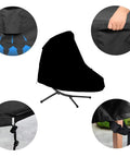 73 Inch Patio Hanging Chaise Lounge Cover With Zipper Waterproof Shield For Hammock Lounger Swing Chair And Stand 420D PVC Coated