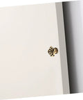 Two Pack Vintage Rose Flower Cabinet Knobs For Kitchen Cabinets And Furniture Decorative Drawer Pull Handles For Dresser Cupboards Wardrobes Easy Open And Close installed on white cabinet