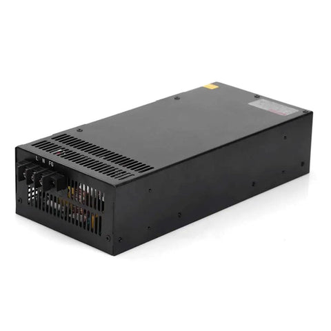 Beefy 1000W 24V 40A Switching Power Supply For CCTV Cameras And Monitoring AC To DC 24V Output 220VAC Input Industrial Grade Plug And Play Reliable High Power Supply, black metal case
