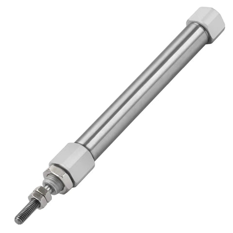 Slim Stainless Steel Air Pneumatic Cylinder With 10mm Bore 60mm Stroke M5 Port Double Acting Single Rod CDJ2B Series side view