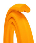 Tubeless Tire Liner And Rim Protector For Mountain And Road Bikes, Explosion Proof Vacuum Tire Liner coil, orange color, close-up view