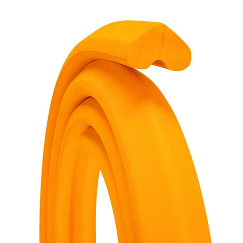 Tubeless Tire Liner And Rim Protector For Mountain And Road Bikes, Explosion Proof Vacuum Tire Liner coil, orange color, close-up view