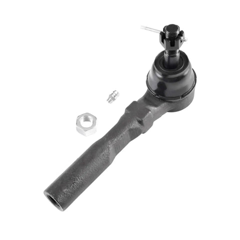 Six-Piece Front Steering Kit Tie Rod End Set With Boots For 1999-2006 Chevrolet Silverado 1500 And GMC Sierra 1500 2WD Replacement Inner And Outer Ends Durable Heavy-Duty Keeps Steering Smooth, black tie rod end with boot and hardware