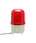 Industrial LED Rotating Strobe Beacon Warning Light For Emergency Use, Electrical Revolving Signal Light, 110 To 220 Volts AC, Red, No Buzzer