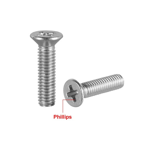 Pro Level M3 X12mm Flat Head Machine Screws With Phillips Cross Drive 304 Stainless Steel Hardware For No Hassle Projects Heavy Duty Fasteners And Rock Solid Bolts In A Sweet 100 Piece Box