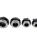 Steel Dragon Tools 550 Portable Handheld Pipe Threader Die Heads set, compatible with 1/2 to 1-1/4 inch pipes.