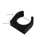 Two Pack Nylon Water Pipe Clamps For Marine Use, Easy Install Fishing Rod Holder Clips dimensions shown on image