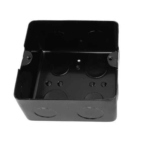 Slick Heavy Duty Floor Outlet Kit With Smooth Pop Up Cover And Hella Tough Waterproof Seal Ideal For Tile Or Marble Surfaces Easy Grip Handle Two Prong Receptacle, black electrical box.
