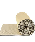 Real Deal Egg Crate Soundproof Foam Rolls 105 Sq Ft Noise Knocking Acoustic Wall Panels With Adhesive Close-up of rolled foam showing texture.