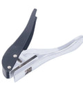 Ergonomic Handheld 1 Hole Paper Punch 8mm Diameter Full Metal Puncher That Handles Up To 25 Sheets And PVC Cards With 25mm Depth