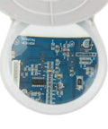 Pro Grade Desk Top Magnifier Kit With 38 LED Ring Light 10X 5X 15X 20X Lenses showing PCB close-up