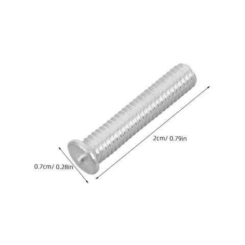 Get Those Dings Gone With These 50 Silver Metal Car Body Repair Welding Studs 4mm close-up of 2cm silver welding stud.