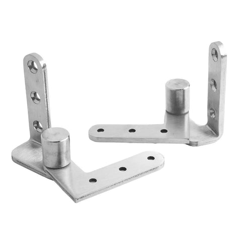 Stainless steel pivot hinge for heavy wooden doors, concealed design, durable and high load capacity, silver and black finish.