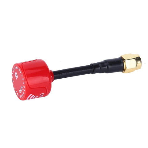 Red 5.8GHz 3dBi RHCP FPV Antenna with RP SMA Inner Hole for RC Racing Drones, Easy Install, Low Feeder Loss, High Gain