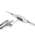 Mini Tap Set With High Speed Steel Tapping Tools Ten Size Range From M1 To M3.5 For Metal Threading in aluminum, steel, and brass.