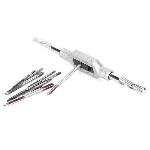 Mini Tap Set With High Speed Steel Tapping Tools Ten Size Range From M1 To M3.5 For Metal Threading in aluminum, steel, and brass.