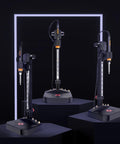 Three Vertical Heat Set Insert Press Tools With 90W Soldering Iron For 3D Printing, showing Pro Grade 210mm Linear Rail Slider and inserts.