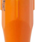 Handheld Sight Level for Surveying and Construction Projects Orange Optical Level Tool with bubble vial, front view.