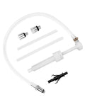 Smooth Operator Universal Transmission Fluid Pump For Quart Bottles, composite oil transfer tool kit parts with clear hoses.