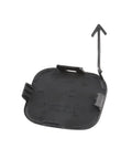 Back view of unpainted Subaru XV Crosstrek front bumper tow hook cover cap replacement 2013 2014 2015 easy install direct fit