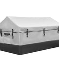 Big 172 Gallon Outdoor Storage Box Waterproof Portable Soft Deck Box For Cushions Pillows Towels Garden Tools Pool Gear Gray And Black
