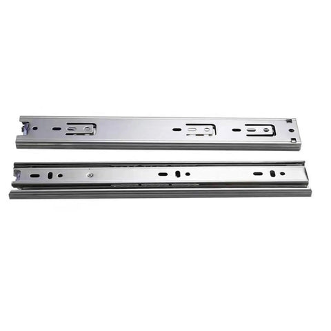 Pro Grade Stainless Steel Drawer Slides Three Section Ball Bearing Track Set Of 2 20 Inch 50 Cm Smooth Sliding Heavy Duty Kitchen