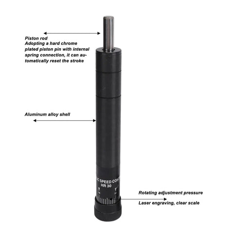 Beefed Up Heavy Duty Pneumatic Hydraulic Damper 30mm Stroke 300kg Load Capacity Vibration Damping Shock Absorber aluminum body