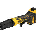 Cordless Die Grinder Kit Leveraging 20V Max Power And Anti Rotation Tech To Zap Kickback Fast Electronic Brake For Precision Grinding Polishing And Cutting Smooth Operator For Hard Shops And Job Sites Gotta Have Tool For Makers, showing a DEWALT cordless tool with brushless motor and durable design.