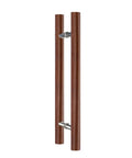 Heavy Duty Barn Door Handle Set Wood Push Pull Hardware For Interior And Exterior Doors Ergonomic Aluminum Alloy Sliding