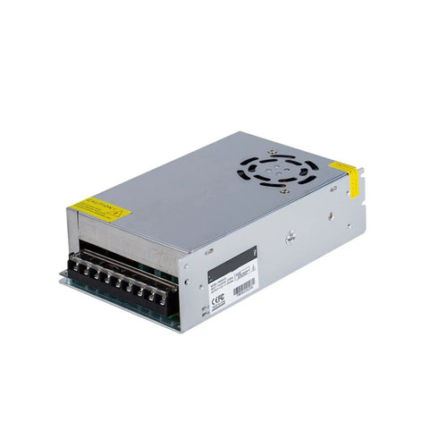 12V 25A 300W DC Regulated Power Supply For 3D Printers And Industrial Control Gear LED Switching Power Supply With Rock Solid Reliability Plug And Play Heavy Duty Build Safe Overload Protection Compact Mounting, metal case with terminal block