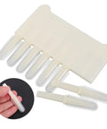 8 Head Beekeeping Scraper Pen For Hive Cleaning Outdoor Use Pro Grade Durable Plastic Tool With Jelly Extractor Function, shown with detail view.