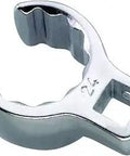 Ultra Durable Crow Ring Wrench Fifty Millimeter With Half Inch Square Drive Built For Tight Spaces And Serious Torque Made Of Tough Chrome Alloy Steel Thats Drop Forged Hardened And Chrome Plated With Anti Slip Grip, top angle view.