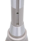 Accusize 2in dia indexable carbide end mill with 6-1/8in OAL, 90° R8 shank, 5 APKT1604 inserts
