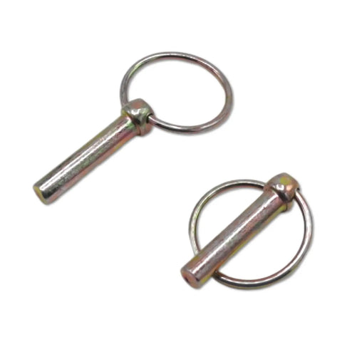 Rock Solid 6 Pack 3 8 Inch Lynch Pin Clips With Safety Retaining Rings For Trailer Hitch And Tow Cargo Carrier Heavy Duty Cold Forged Carbon Steel Durable As Hell Bolt On Utility Trailer Parts