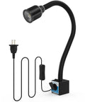 1320 Lumen LED Magnetic Work Light with flexible gooseneck and magnetic base, suitable for lathe workbench or grill, heavy-duty use