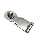Marine Grade Stainless Steel Door Hasp Locking With Turning Eye Mount For Boats And Cabins, Heavy Duty And Corrosion Resistant Deck Hardware, Quick Install, Dockside Ready Boat Security Locking Hasp, stainless steel latch with turning eye and hinge