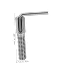 Heavy Duty Steel Spring Loaded Plunger Lock Pin With Knurled Thumb Grip And Quick Release Mechanism for tool clamping, 1.69in long.