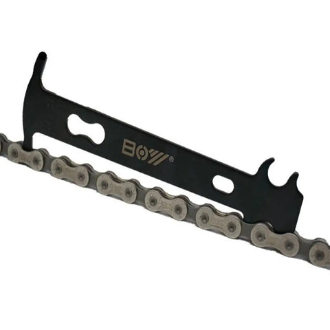 Bike Chain Wear Indicator Tool For Mountain, Road, And Folding Bikes, Carbon Steel Chain Checker To Detect 0.75 Percent And 1 Percent Wear