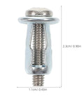 Beefy Hollow Wall Anchors M4 Kit For Drywall Fixings With Petal Expansion Nuts Zinc Plated Carbon Steel 50 Sets Universal Fit For Bathrooms Kitchens Outdoors Built To Last And Ready To Install. single M4 zinc-plated carbon steel anchor, 2.3cm x 1.1cm