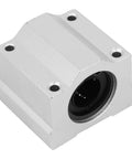 Heavy Duty Aluminum Alloy Long Rail Linear Motion Assembly Featuring Precision Ball Bearing Slide Carriage close-up of carriage block with mounting holes