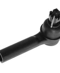 Banish Death Wobble With These Heavy Duty Front Control Arms And Ball Joints Including Sway Bar Links And Tie Rods 8 Piece Steering Suspension Kit Fits Dodge Ram 1500 Trucks. Close-up of tie rod end showing ball joint and metal finish.