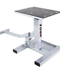 Height Adjustable Dirt Bike Lift Stand For Off Road And Motocross Maintenance 9 To 17.5 Inches Lift Beefy Stable Steel Frame