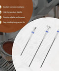 Premium Steam Probe Replacement Kit For Breville And Sage Dual Boiler Espresso Makers showing three metal probes with blue detailing.
