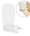 Bee Hive Entrance Feeder Kit With Lids, Two Pack Fits Small Mouth Canning Feeders And Waterers, white plastic base with jar