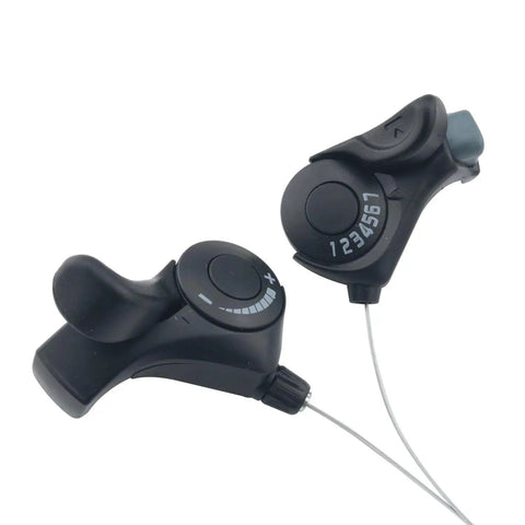 One Pair 3x7 TX 30 Thumb Shifters For Mountain Bikes With Smooth Crisp Shifting Durable Metal And Plastic Build Includes Shifters And Kits Essential Bicycle Shifting Accessories For Quick Gear Changes